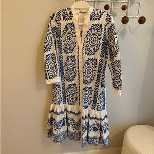 Blue and White Zara dress